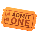 🎟️ Admission Tickets Emoji on WhatsApp