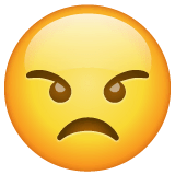 😠 Angry Face Emoji on WhatsApp