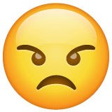 Angry Face on WhatsApp