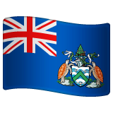 Флаг острова Вознесения Эмодзи в WhatsApp
