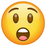 Faccina stupita Emoji WhatsApp