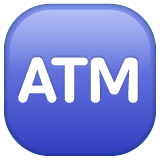 ATM Sign Emoji on WhatsApp