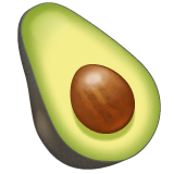 Avocado Emoji on WhatsApp