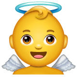 Baby Angel Emoji on WhatsApp