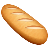 Baguette Bread Emoji on WhatsApp