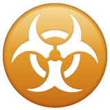 ☣️ Simbolo del rischio biologico Emoji su WhatsApp