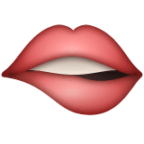 🫦 Bocca che morde il labbro Emoji su WhatsApp