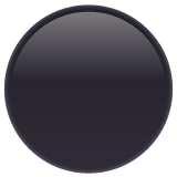 Black Circle Emoji on WhatsApp