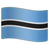 Bandiera del Botswana on WhatsApp