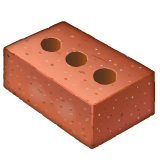 Brick Emoji on WhatsApp