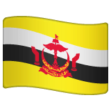 Flagge von Brunei on WhatsApp