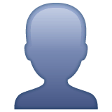 Bust in Silhouette Emoji on WhatsApp