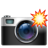 📸 Camera With Flash Emoji on WhatsApp
