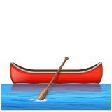 Canoe Emoji on WhatsApp