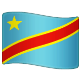 Bandeira da República Democrática do Congo Emoji WhatsApp