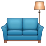 Couch und Lampe Emoji WhatsApp