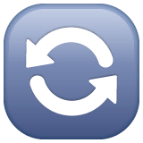Counterclockwise Arrows Button Emoji on WhatsApp