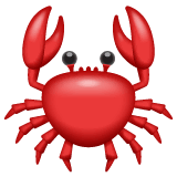 Crab Emoji on WhatsApp