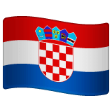 Flag: Croatia on WhatsApp