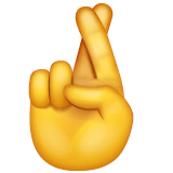 Gekreuzte Finger Emoji WhatsApp