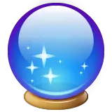 🔮 - Bola de cristal Emoji 📖 Significado do Emoji ✂ Copiar