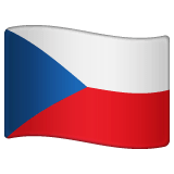 Flag: Czechia Emoji on WhatsApp