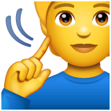 Deaf Person Emoji on WhatsApp