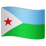 Flagge von Dschibuti on WhatsApp