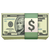 Banconote in dollari Emoji WhatsApp