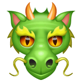 Cabeça de dragão Emoji WhatsApp
