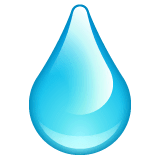 Gota de agua Emoji WhatsApp