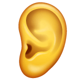 Ear Emoji on WhatsApp