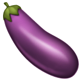 Eggplant Emoji on WhatsApp