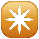 ✴️ Stern mit acht Strahlen Emoji auf WhatsApp