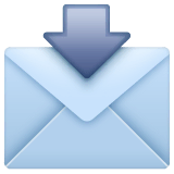 Envelope com seta Emoji WhatsApp