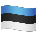 Flag: Estonia Emoji on WhatsApp