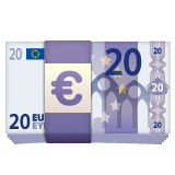Banconote in euro Emoji WhatsApp