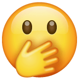 🫢 Faccina con occhi aperti e mano sulla bocca Emoji su WhatsApp
