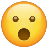 Cara surpreendida com a boca aberta Emoji WhatsApp