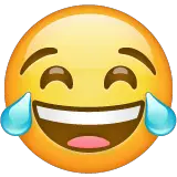 Gesicht mit Freudentränen Emoji WhatsApp