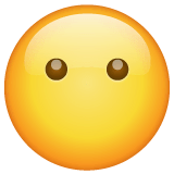Cara sem boca Emoji WhatsApp