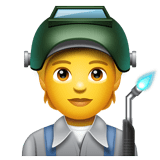 🧑‍🏭 Persona Che Lavora In Fabbrica Emoji su WhatsApp
