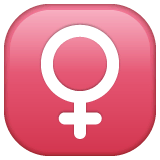 ♀️ Símbolo De Feminino Emoji nos WhatsApp