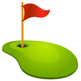 Agujero de golf con bandera on WhatsApp