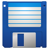 Floppy disk Emoji WhatsApp