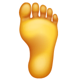 Foot Emoji on WhatsApp