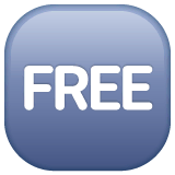 🆓 „FREE“-Zeichen Emoji auf WhatsApp