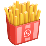 French Fries Emoji on WhatsApp