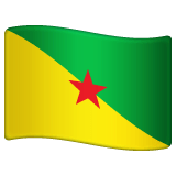Flagge von Französisch-Guyana on WhatsApp