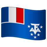 Flagge der Französischen Gebiete im südlichen Indischen Ozean on WhatsApp
